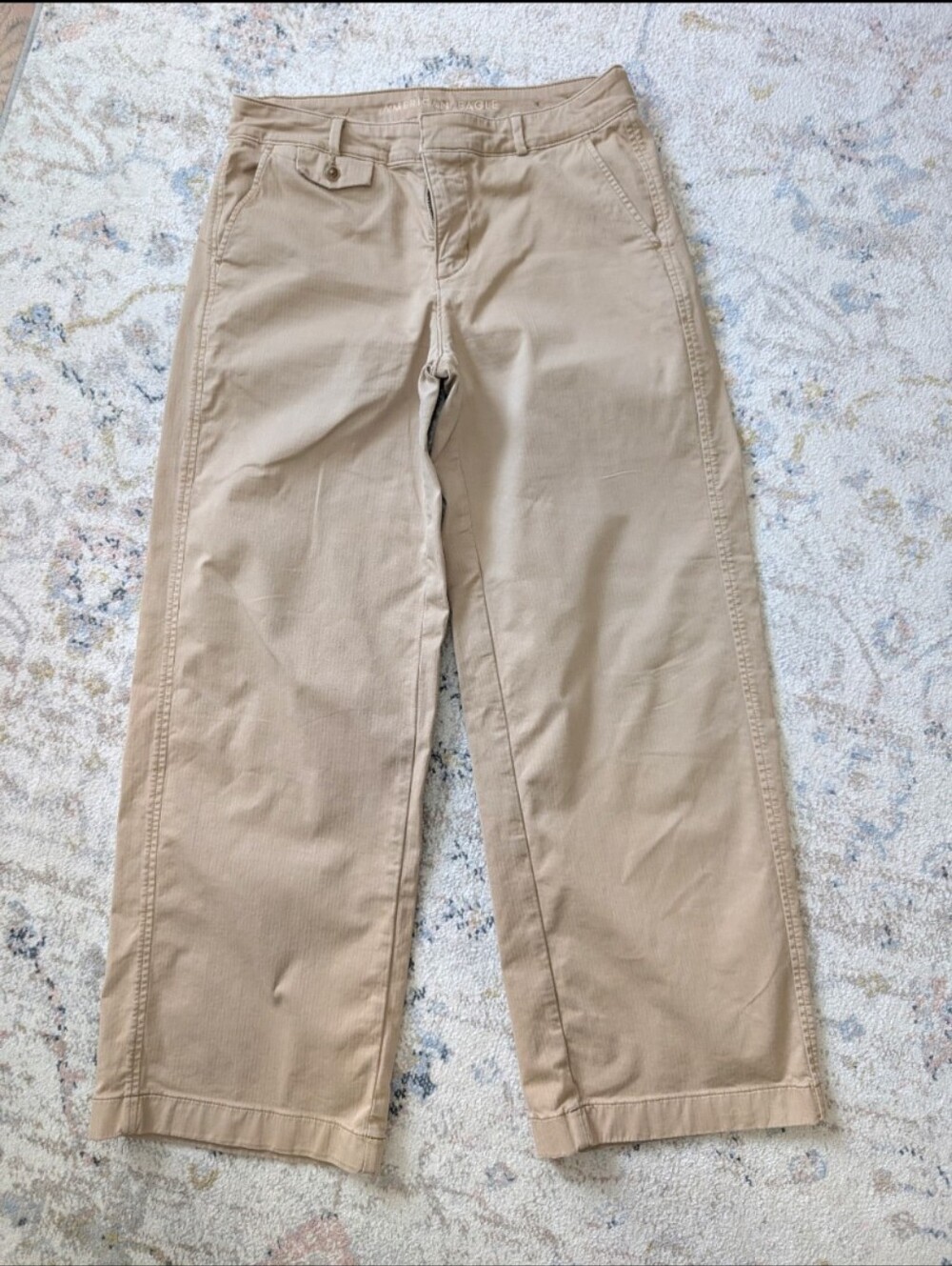 American Eagle Outfitters Wide Leg Khaki Pants - Picture 5 of 5